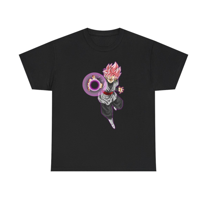 Tee shirt Black Goku rosé Unisex Homme/Femme