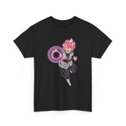 Tee shirt Black Goku rosé Unisex Homme/Femme