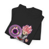 Tee shirt Black Goku rosé Unisex Homme/Femme
