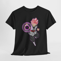 Tee shirt Black Goku rosé Unisex Homme/Femme