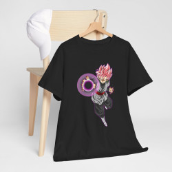 Tee shirt Black Goku rosé Unisex Homme/Femme