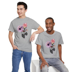 Tee shirt Black Goku rosé Unisex Homme/Femme