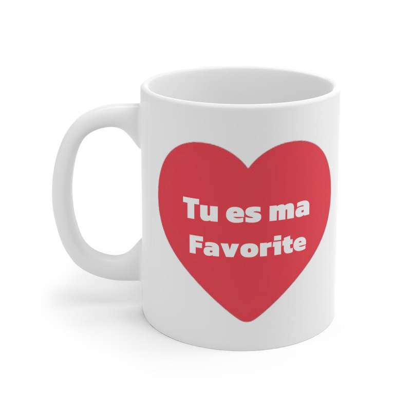 Mug Coeur tu es ma favorite idée cadeau amour