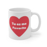 Mug Coeur tu es ma favorite idée cadeau amour