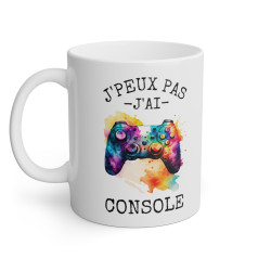 Mug J'peux pas j'ai console idée cadeau humour drôle gaming Tasse