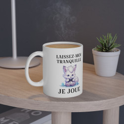 Mug Laissez moi tranquille je joue Renard idée cadeau humour