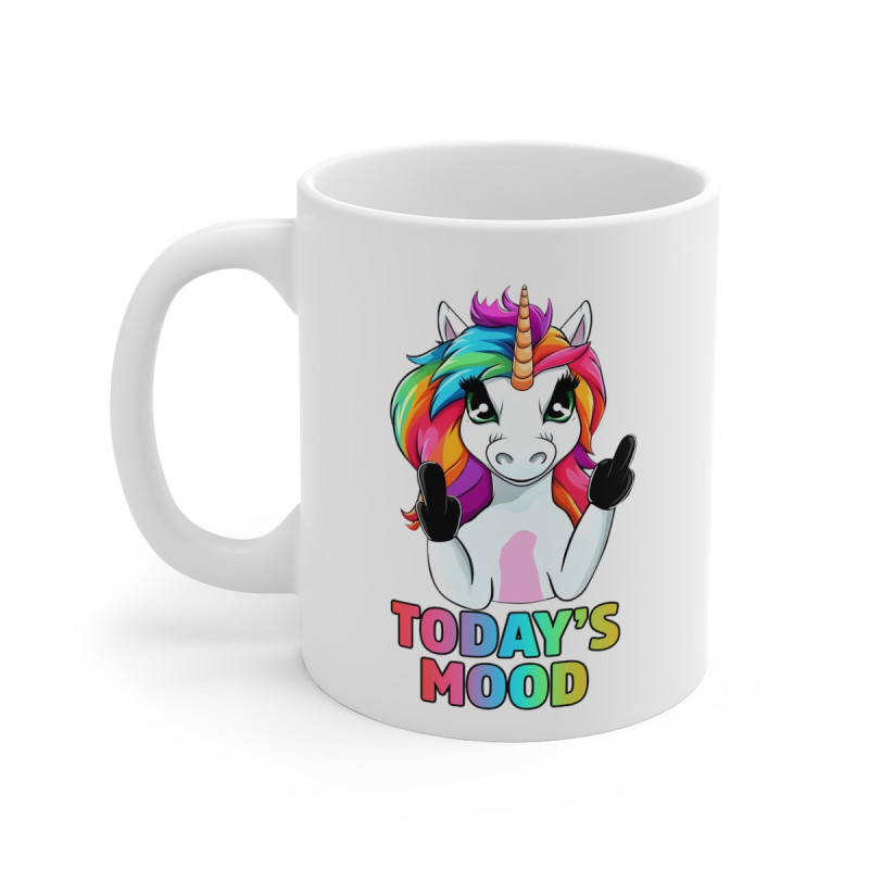 Mug humour Licorne Today's Mood
