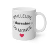 Mug Amour Coeur Meilleure marraine du monde idée cadeau pour femme
