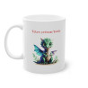Mug Personnalisable personnalisé dragon avec son prénom ou texte pour enfant et adulte