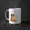 Mug Personnalisable personnalisé Chat roux  avec son prénom ou texte pour enfant et adulte