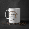 Mug Humour chien Je travaille tasse céramique amour drôle idée cadeau originale anniversaire femme homme fille garçon 325ml