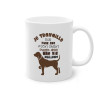 Mug Humour chien Je travaille dur tasse céramique amour drôle idée cadeau originale anniversaire femme homme fille garçon 325ml