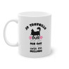 Mug Humour Chat Je travaille dur tasse céramique amour drôle idée cadeau originale anniversaire femme homme fille garçon 325ml