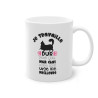 Mug Humour Chat Je travaille dur tasse céramique amour drôle idée cadeau originale anniversaire femme homme fille garçon 325ml