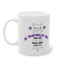 Mug Humour Chat Je travaille dur tasse céramique  drôle idée cadeau originale anniversaire femme homme fille garçon 325ml