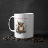 Mug personnalisable personnalisé Hibou avec son prénom ou texte pour enfant et adulte