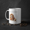 Mug personnalisable personnalisé Lion avec son prénom ou texte pour enfant et adulte