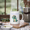 Mug personnalisable personnalisé Dinosaure Dab avec son prénom ou texte pour enfant et adulte