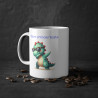 Mug personnalisable personnalisé Dinosaure Dab avec son prénom ou texte pour enfant et adulte