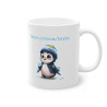 Mug personnalisable personnalisé Pingouin avec son prénom ou texte pour enfant et adulte