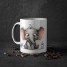 Mug bébé éléphant avec biberon idée cadeau humour drôle amusant fun