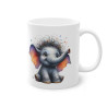 Mug éléphant papillon idée cadeau anniversaire adulte/enfant