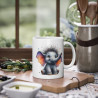 Mug éléphant papillon idée cadeau anniversaire adulte/enfant