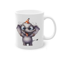 Mug éléphant grimace idée cadeau humour drôle amusant anniversaire