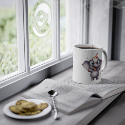 Mug éléphant grimace idée cadeau humour drôle amusant anniversaire