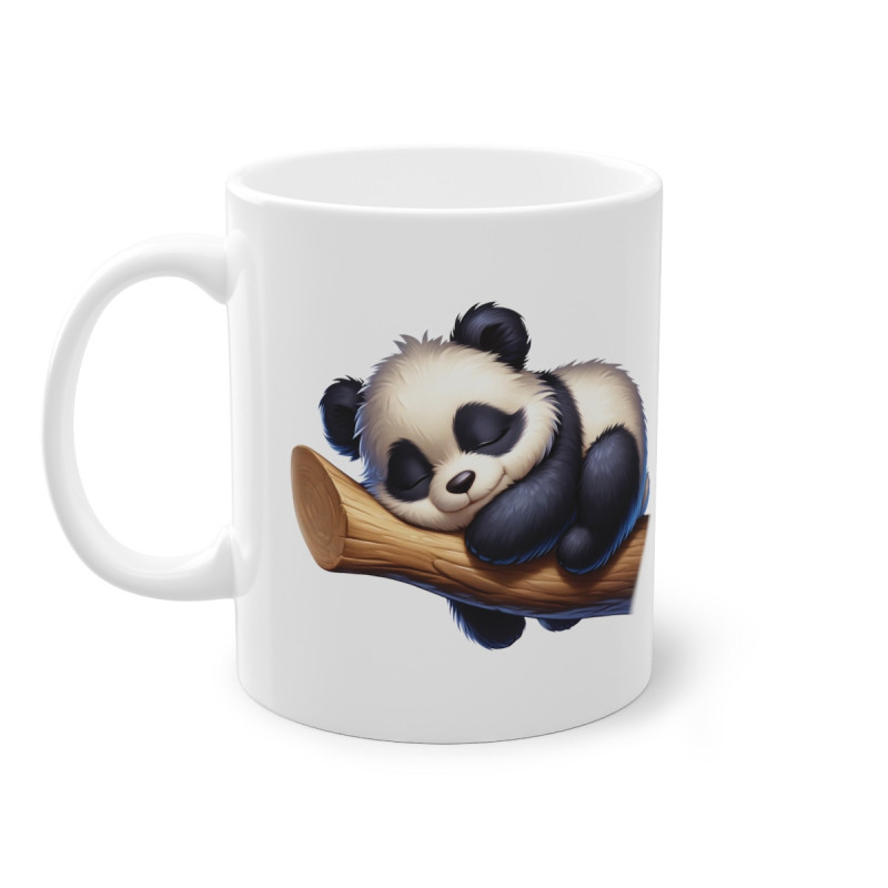 Mug Panda qui dort sur une branche idée cadeau travail bureau anniversaire enfant et adulte