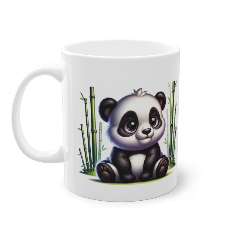 Mug panda avec des bambous idée cadeau travail bureau anniversaire pour enfant et adulte