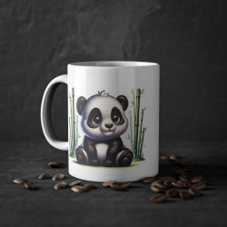 Mug panda avec des bambous idée cadeau travail bureau anniversaire pour enfant et adulte