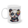 Mug Panda avec une sucette idée cadeau humour drôle amusant bureau travail pour enfant et adulte