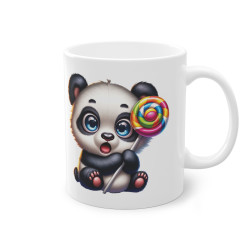 Mug Panda avec une sucette idée cadeau humour drôle amusant bureau travail pour enfant et adulte