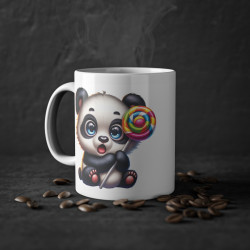 Mug Panda avec une sucette idée cadeau humour drôle amusant bureau travail pour enfant et adulte