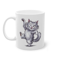Mug Chat qui danse grimace...