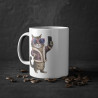 Mug Chat selfie avec lunette de soleil idée cadeau humour drôle amusant travail bureau pour adulte et enfant