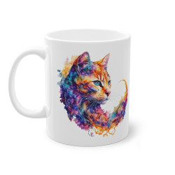 Mug Chat roux coloré idée...