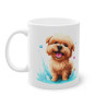 Mug chien avec des coeurs idée cadeau travail bureau anniversaire pour enfant et adulte