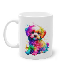 Mug petit chien coloré idée...