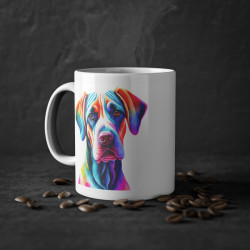 Mug chien Grand danois coloré idée cadeau bureau travail anniversaire pour enfant et adulte