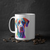 Mug chien Grand danois coloré idée cadeau bureau travail anniversaire pour enfant et adulte