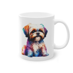 Mug Chien Shih Tzu assis coloré idée cadeau travail bureau pour enfant et adulte