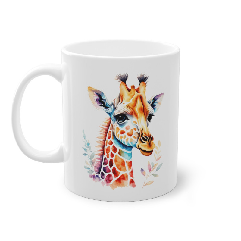 Mug Girafe coloré idée cadeau bureau travail anniversaire pour enfant et adulte
