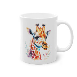 Mug Girafe coloré idée cadeau bureau travail anniversaire pour enfant et adulte