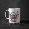 Mug éléphant avec des oiseaux idée cadeau humour drôle anniversaire