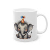Mug éléphant chapeau anniversaire idée cadeau anniversaire drôle amusant