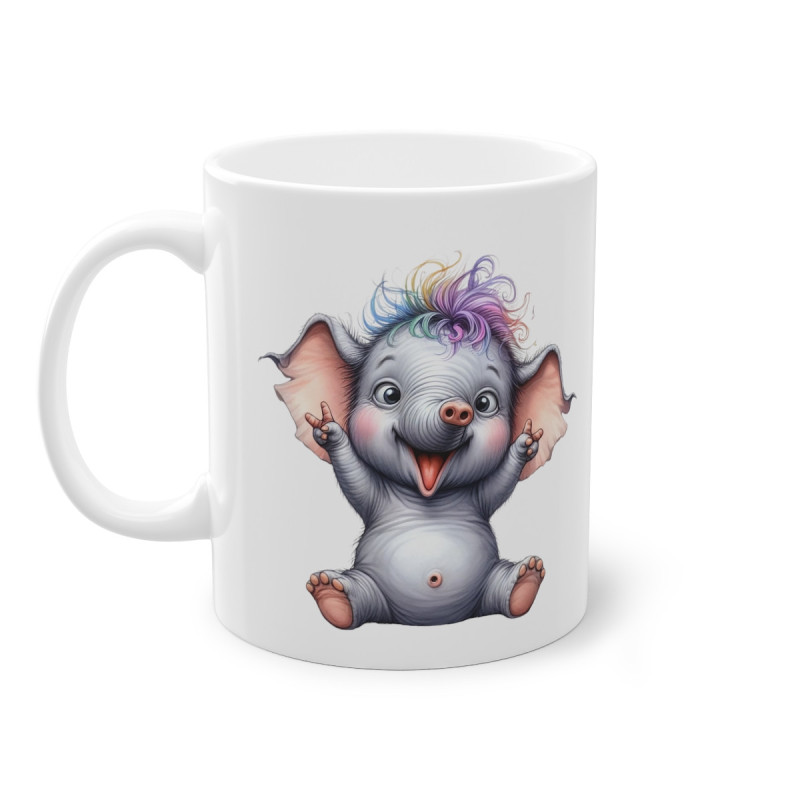 Mug éléphant grimace clown idée cadeau humour drôle amusant fun