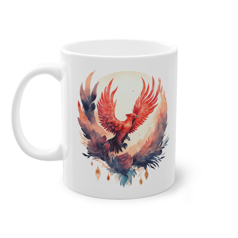 Mug Oiseau rouge majestueux en vol idée cadeau bureau travail anniversaire pour enfant et adulte