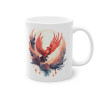 Mug Oiseau rouge majestueux en vol idée cadeau bureau travail anniversaire pour enfant et adulte